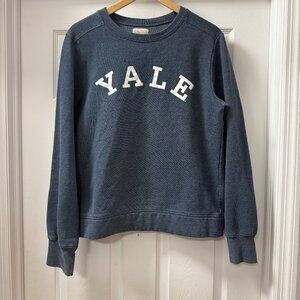 Vintage Redshirt brand Yale Ivy league Sweatshirt blue white cotton blend size L